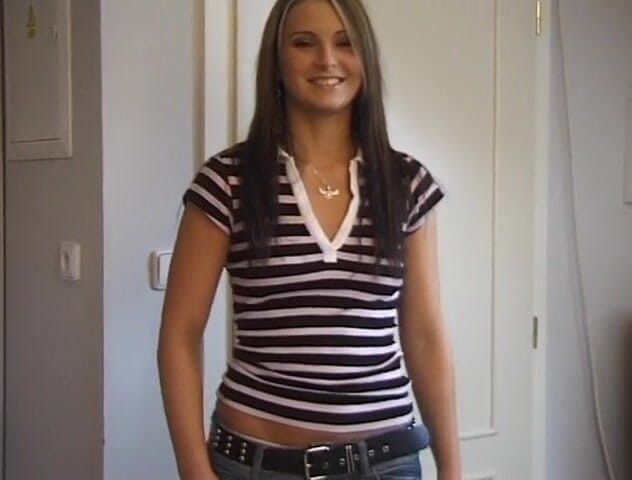 Flash Model Amateurs: Small titted beauty posing for the camera
