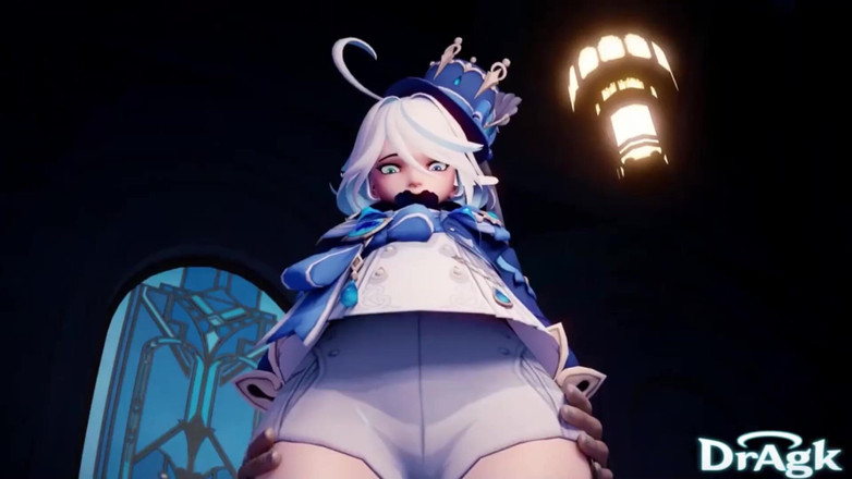 DrAgk: Furina Genshin kompilace dopadu 3D Hentai Dragk animace Aether Neuvillette