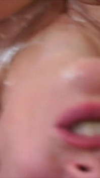 BBW face fucked in wet and messy action