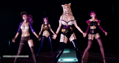 3D-Hentai Games: Popstars ahri akali evelynn kaisa सर्वश्रेष्ठ बिना सेंसर किया हुआ 3डी स्ट्रिपटीज़
