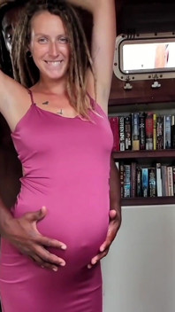 Horny Pregnant Wife Fucked in Tight Dress
