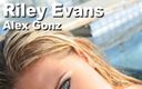Edge Interactive Publishing: Riley Evans &amp;amp; Alex Gonz poolside blowjob &amp;amp; facial 