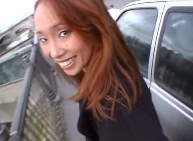 European Classics: Asian chick gets spitroasted in the back seat of the...