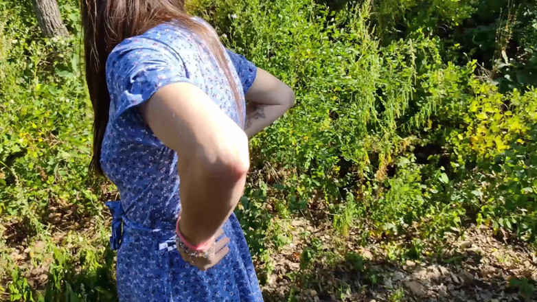 MissPopa: A Naked Wife in the Woods Shows off Her Pussy...