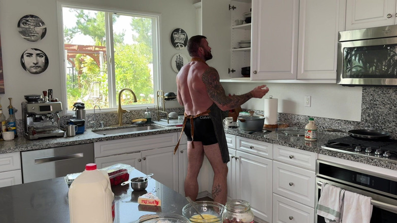HugeAjax: Sexy Chef Cooks with a Boner and Cups