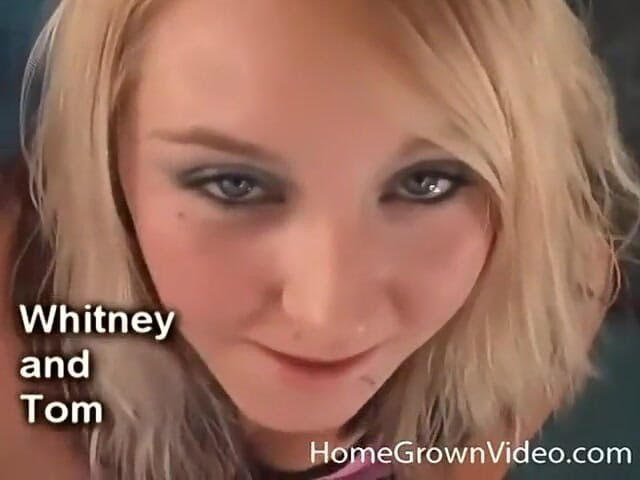 Homegrown Amateurs: Whitney membuat porno creampie pertamanya dengan Tom