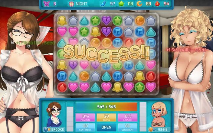 LoveSkySan69Real: Huniepop 2 - डबल डेट - लवस्कायसन द्वारा अधोवस्त्र में भाग 7 कामुक लड़कियां