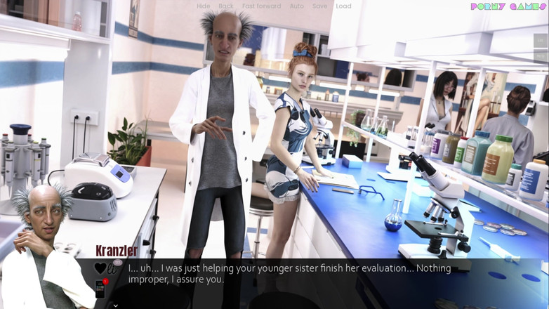 Porny Games: Coeur De Cochon의 나이의 제이슨 오줌 - 실험실에서의 구강 섹스, 핫한 탈의실9