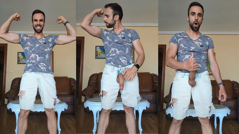 Zeus Ray: ズボン越しにオナニーしながら射精する