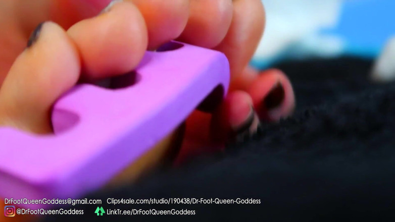 Dr. Foot Queen Goddess: Nail painting (gray) full version