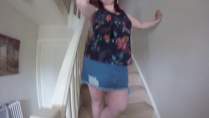 Littlevixen: Stepmom in Denim Skirt Masturbates for Stepson JOI