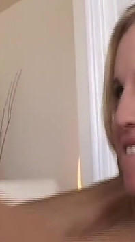 Blonde MILF Deepthroat Gags Till Cum Swap Kiss