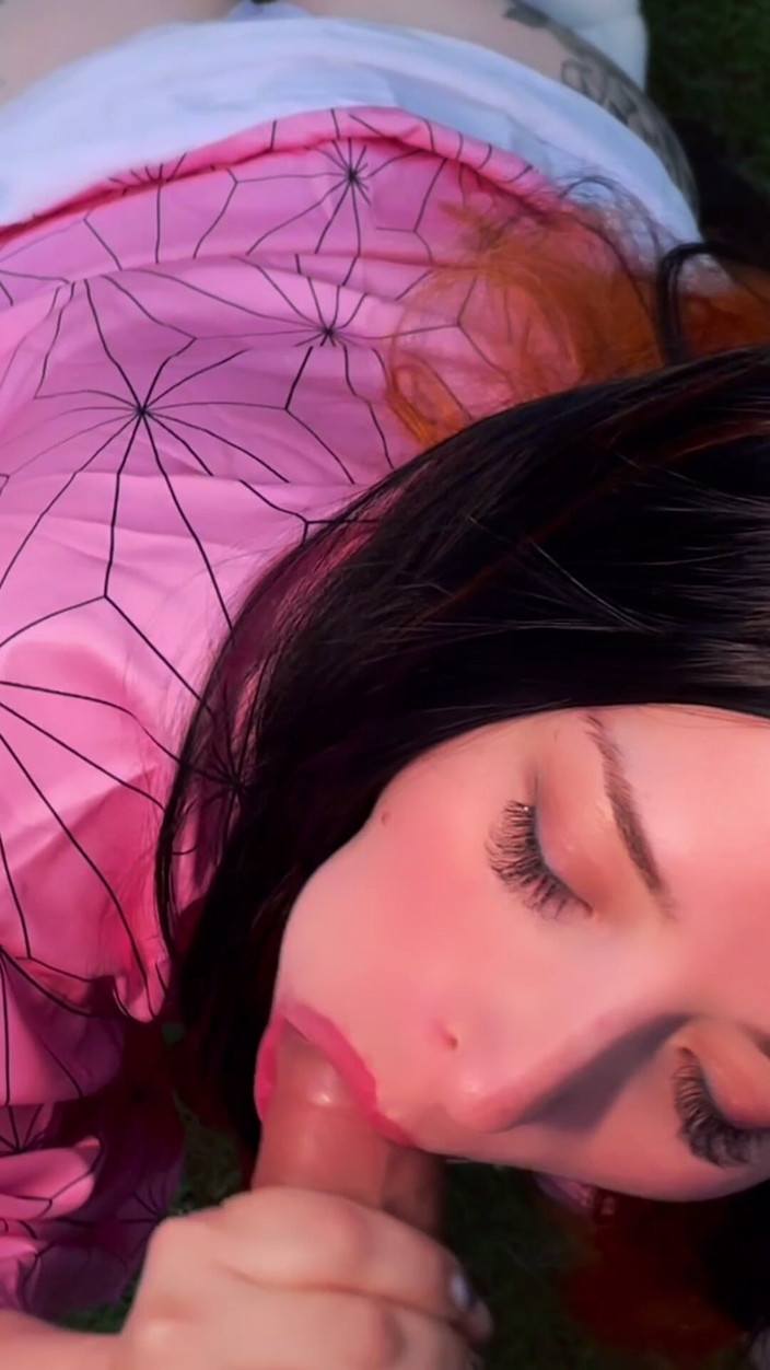 Kate jenn: Cosplay nezuko vú to (Hentai sát thủ quỷ)