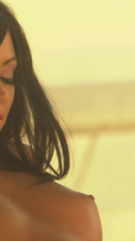 Hot brunette gets severely penetrated from behind