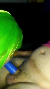 Taping the cock and i take out milk