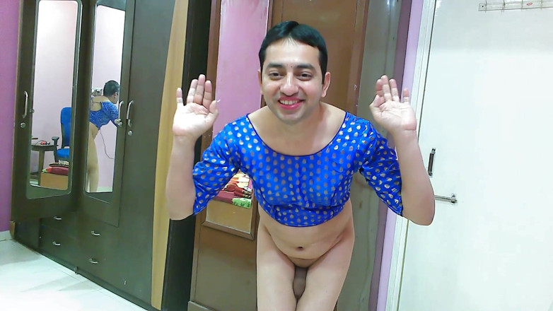 Cute & Nude Crossdresser: Sweet sissy crossdresser femboy Sweet Lollipop in a top and...