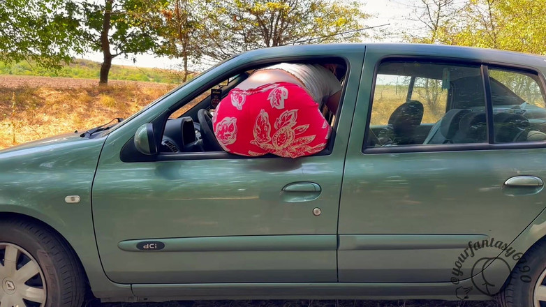 Your fantasy studio: 배는 아파서 들판에서 차에서 후장 따먹어