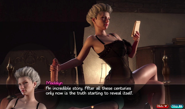 Porngame201: Treasure of Nadia - scény příběhů # 14 - lízání kundičky MILF Madalyn