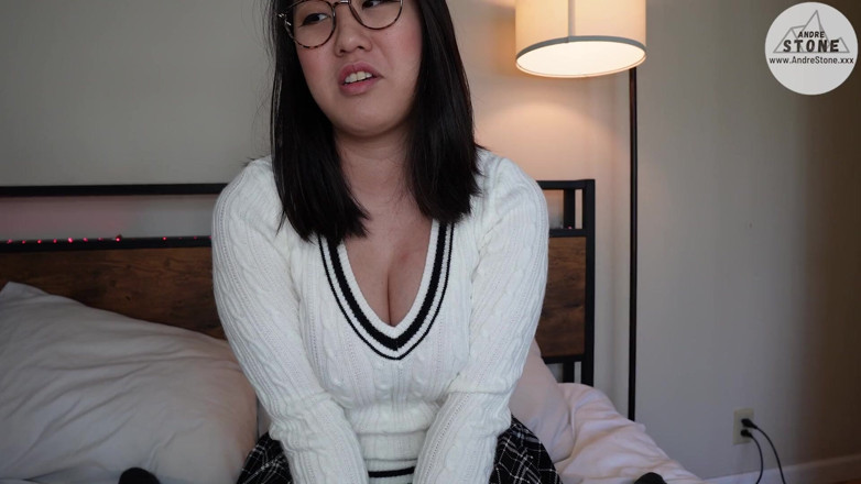 Andre Stone: Shy Nerdy Asian Girlfriend Tofu Is a Secret Nympho
