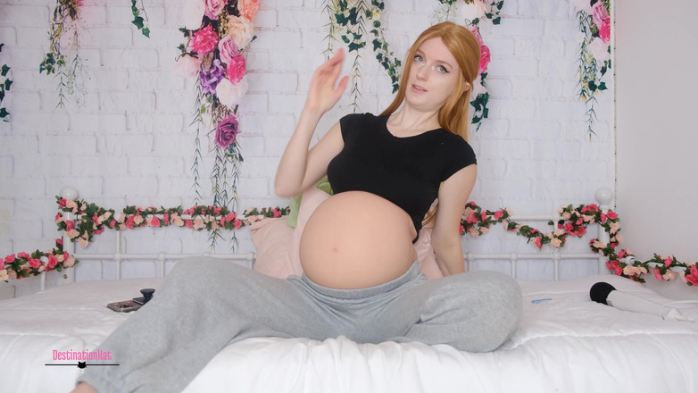 Destination Kat: Zwangere wederzijdse masturbatie