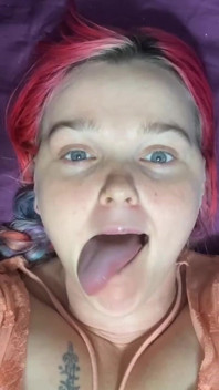 Long Tongue Swirling, Licking, Sucking at You