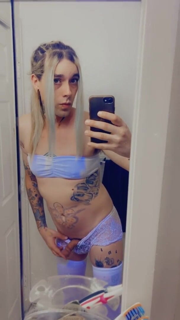 CarmenMelatonin: White bikini lingerie stockings slut
