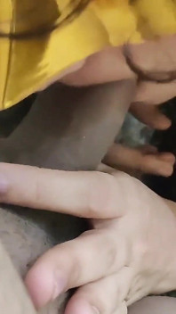 Mallu Stepaunty in Saree Doing Blow Job and Cum in Mouth - Part 2