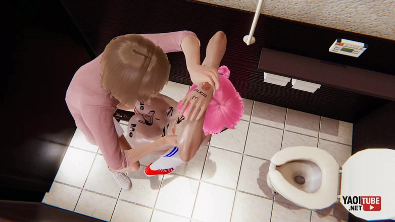 Yaoitube: Yaoi - dua cowok doyan ngentot di toilet umum