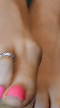 Bare Feet, Toenail Polish and Toenail Rings Worship Asmr (no Speaking)