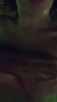 He Squirts Into Her Pussy Hole in the Pool
