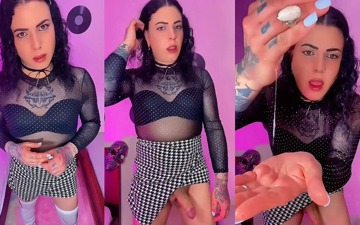 EmmaInkTrans: Trans dívka Emma Ink masturbuje před rande