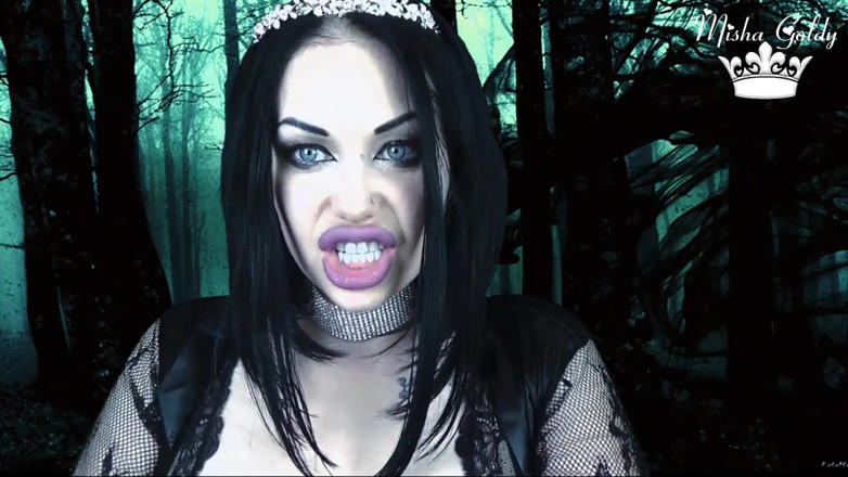 Goddess Misha Goldy: The Princess of darkness will eat you piece by piece