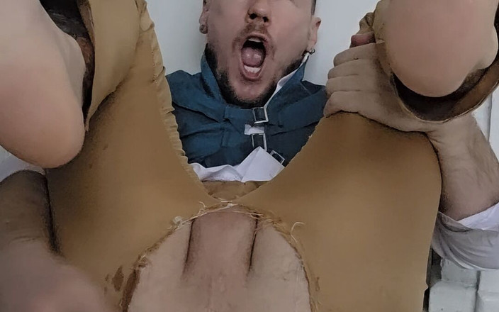 gaynaughtywelsh: Vibrator cosplay Fleshlight și joc solo gooning