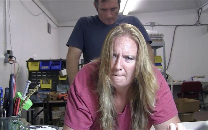 Vibra King Video: Jennifer gets pounded over a table at work