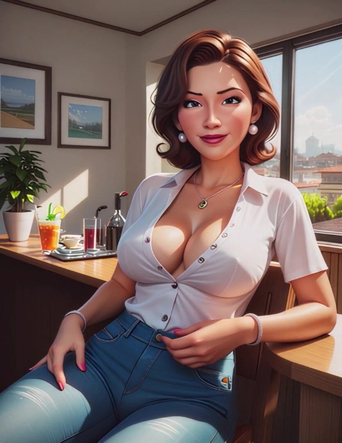 CoolVids: Lockande MILf tar bort arbetsstress i passionerad stil