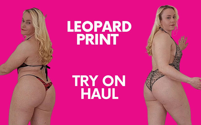 Michellexm: Leopard lingerie passen met Michellexm