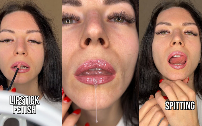 Princess Monica: Lipstick Fetish, Spit &amp; Control for Weak Slaves