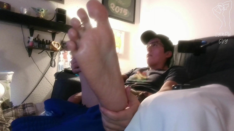 Lymph Guy: Amputee memberikan dirinya creampie footjob