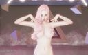 3D-Hentai Games: [MMD] Röd sammet - Stygg Ahri Seraphine sexig striptease League of...