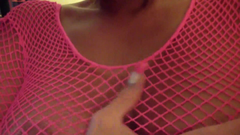 PUBA Solo: Fishnet solo with hot Milf Nikita