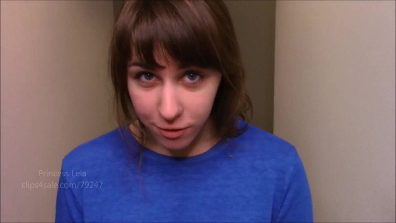 Princess Leia: Stepdad's naughty girl swallows