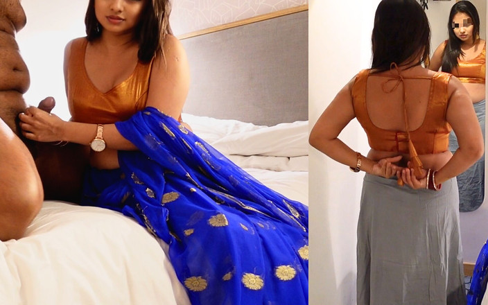 BustyBanu: Hete Indische tante seks met Saree