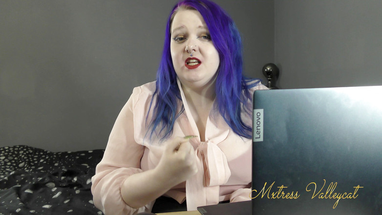 Mxtress Valleycat: Je t'ai surpris en train de te branler au travail