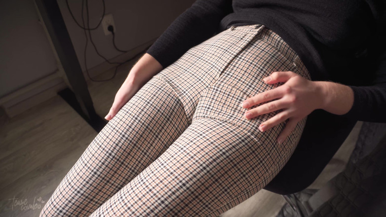 Teasecombo 4K: Yaramaz iş arkadaşı am frikik azdırıyor ve inkar ediyor