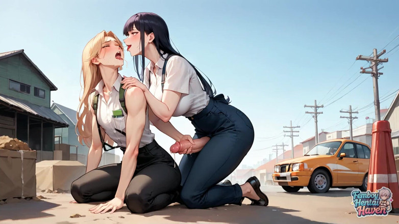Femboy Hentai Haven: Fiery femboy трахає сквіртуючу красуню в бікіні в промисловому вуличному сексі - неперевершене х порно!