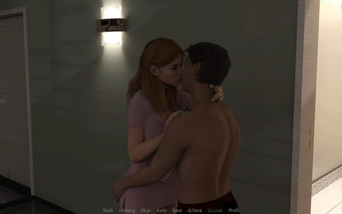 Adultgameplayvideos studio: Жена моего сводного брата No35, когда Джон отшлепал Дженнифер, она поцеловала его в губы