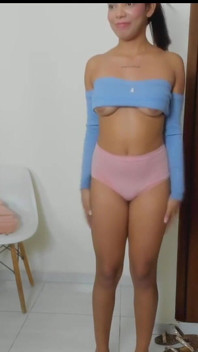 A Latina with a Perfect Body Fucks Her Ass and Wants You to Cum Inside Her Pussy