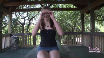Dream Girls: Runaway teen gets naked in a park