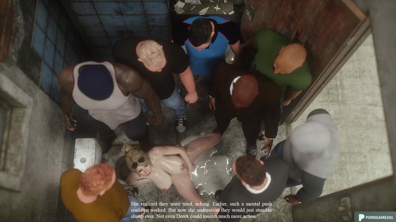 Porngame201: Bini blonde panas dikongkek gangbang dalam tandas awam #4 - anime, komik...