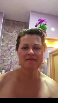 Cute MILF Peeing a Lot and Finger Her Butt Hole in Bathroom,homemade.